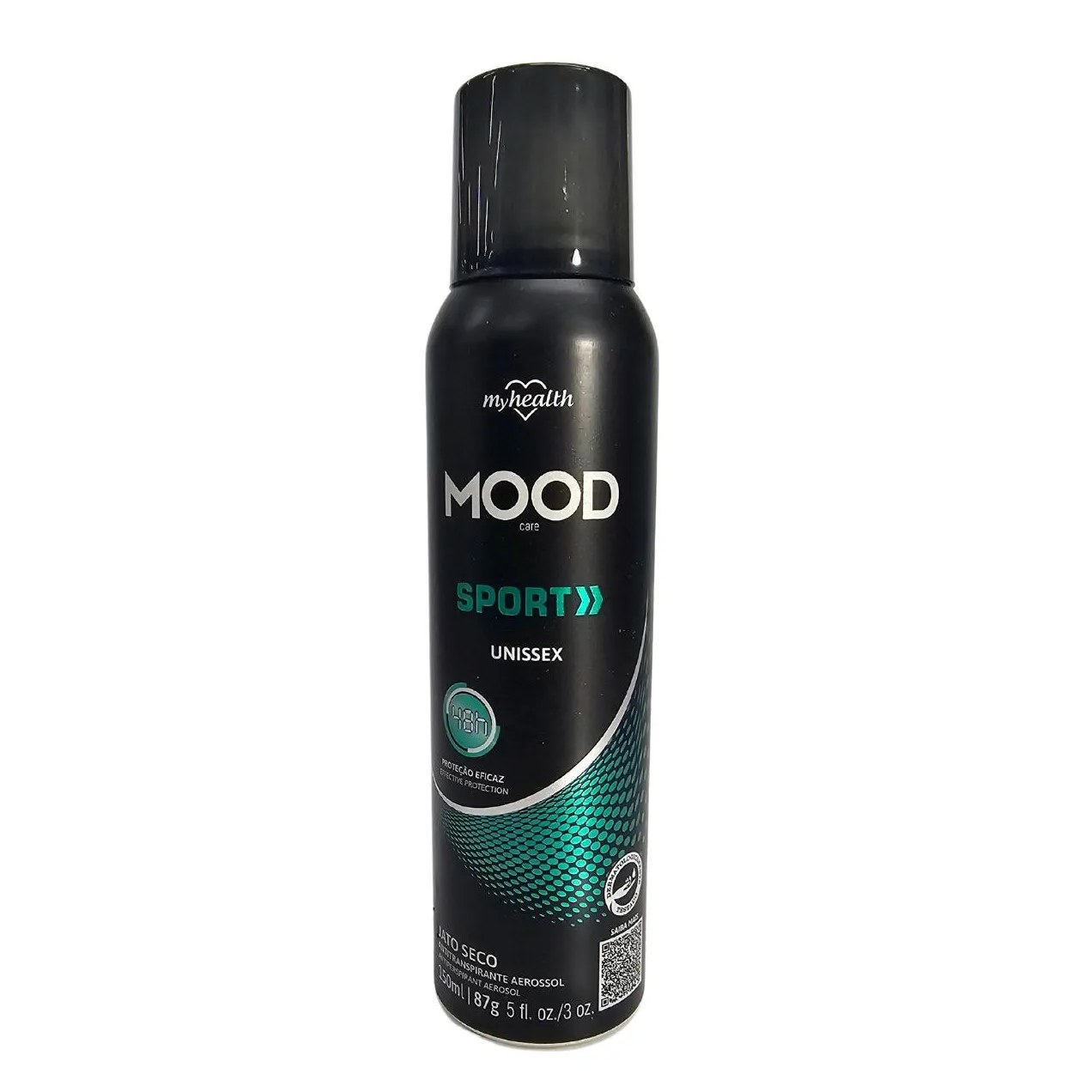 Desodorante Antitranspirante Aerossol Sport Unissex Mood Care My Health 150ml / 87g