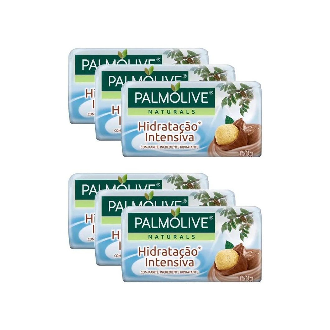 Kit Sabonete Palmolive Manteiga Cacau e Karité 150g C/6un