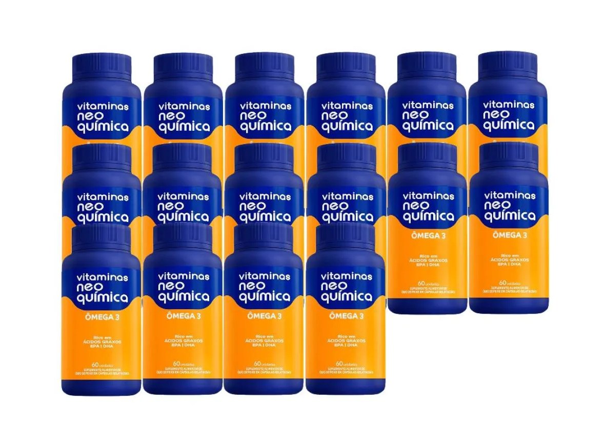 Kit com 16x Ômega 3 C/60 cápsulas - Neo Quimica