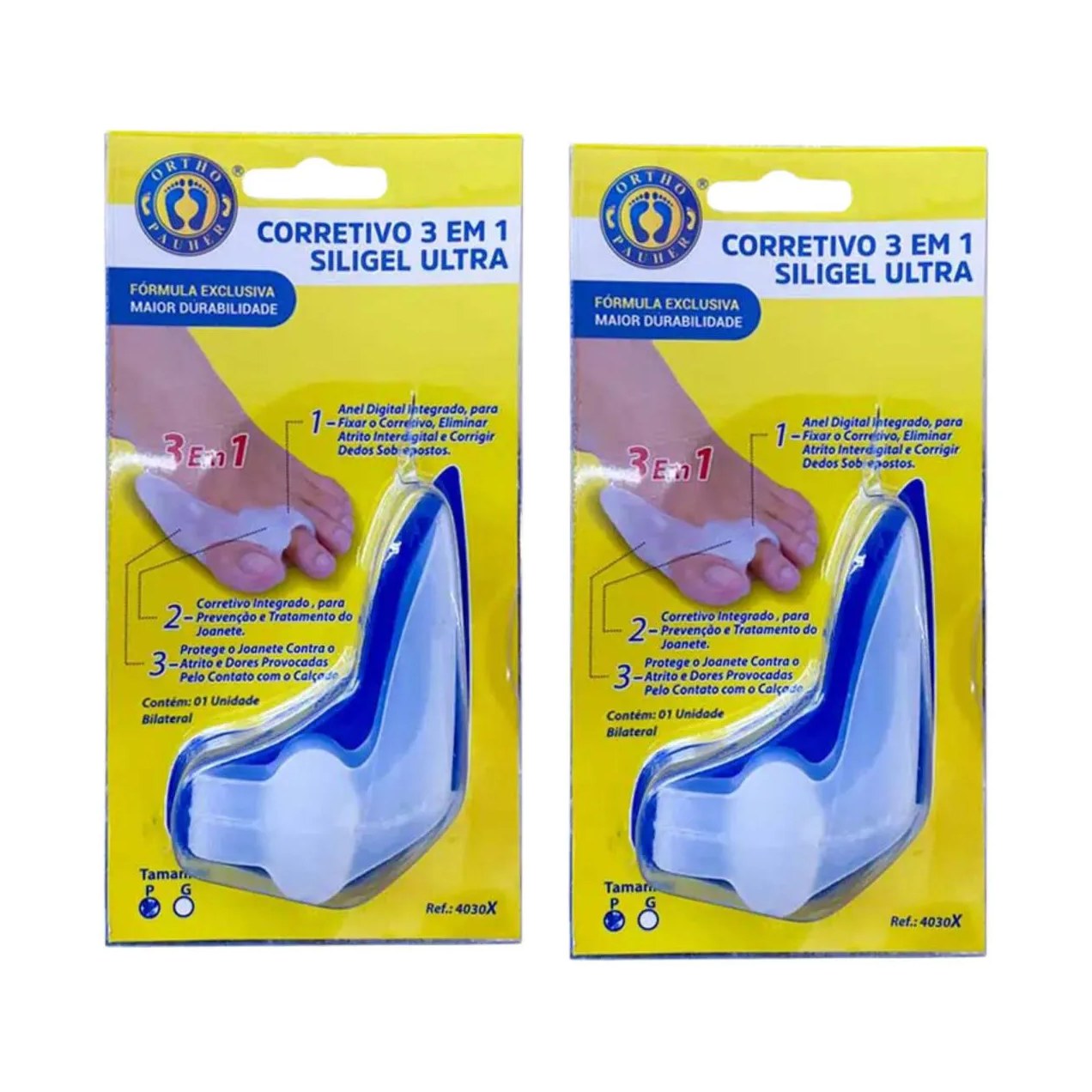Kit C2 Corretor De Joanete Siligel Ultra - Ortho Pauher
