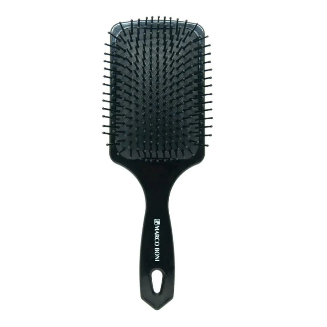 Escova Raquete Nylon Pin Pro School Preta Marco Boni