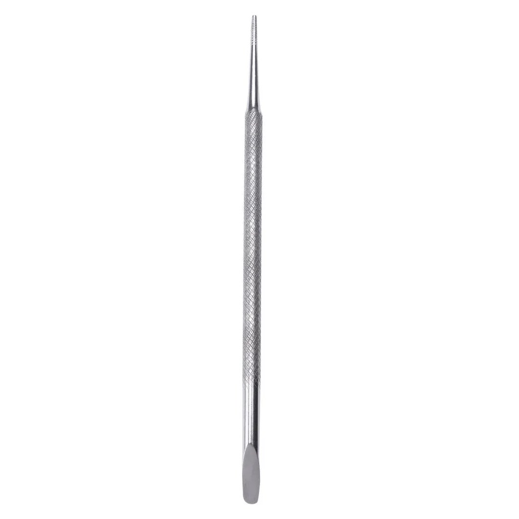 Palito Manicure com Espatula Ponta Dupla Aco Inox Marco Boni