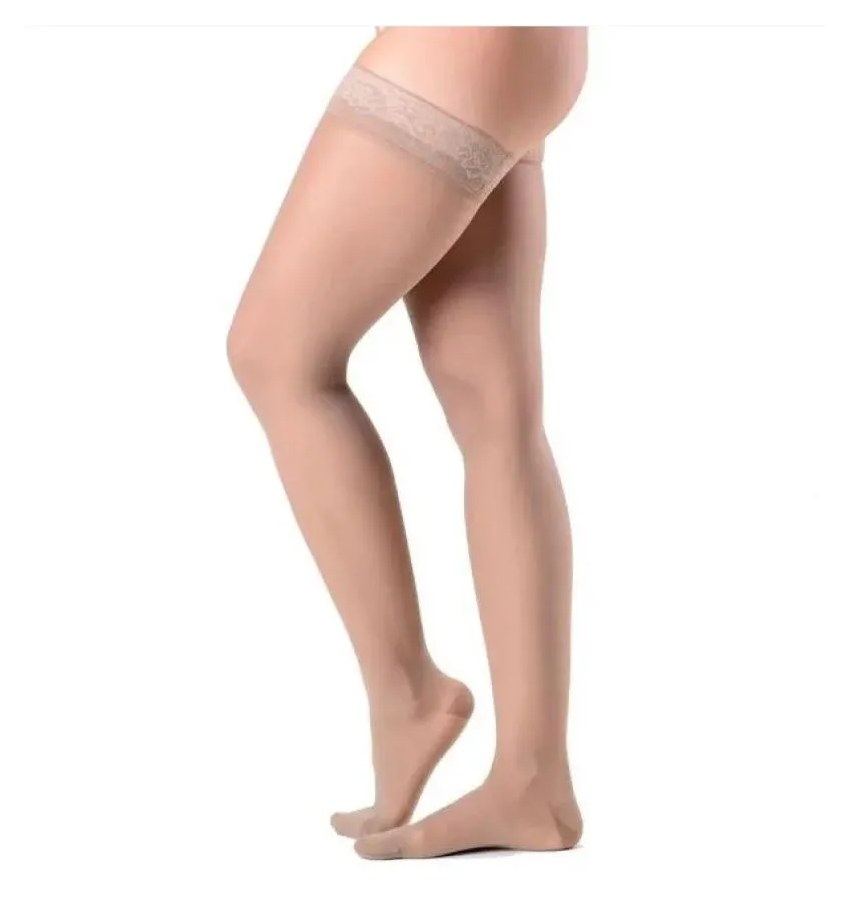 Meia 7/8 Sigvaris 782B Ever Sheer 20-30 Mmhg Ponteira Fechada Natural G2