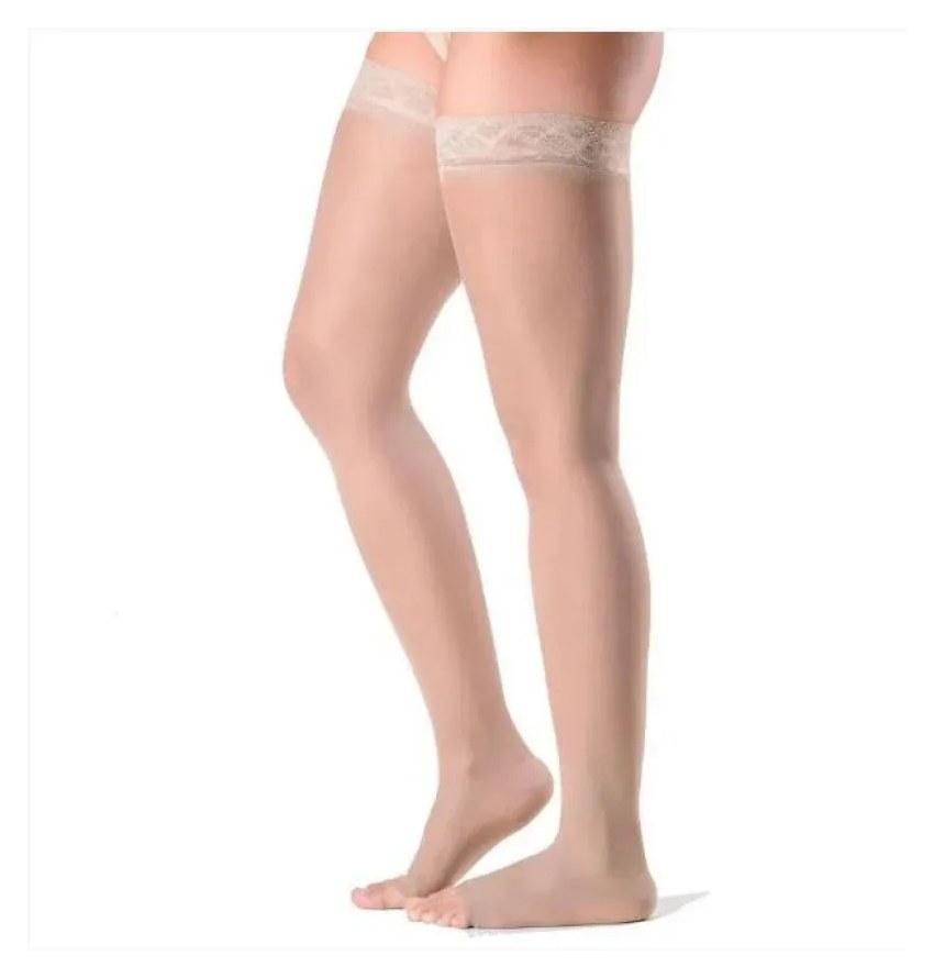 Meia 7/8 Sigvaris Ever Sheer 782A 20-30 Mmhg Ponteira Aberta G2 Natural