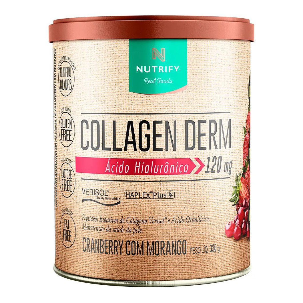 Collagen Derm Cranberry com Morango 330g - Nutrify