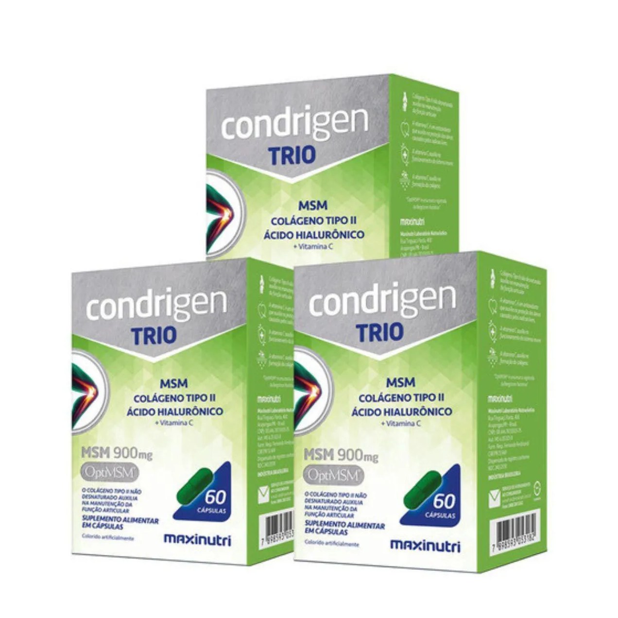 Kit3x- Condrigen Trio 60cps Maxinutri