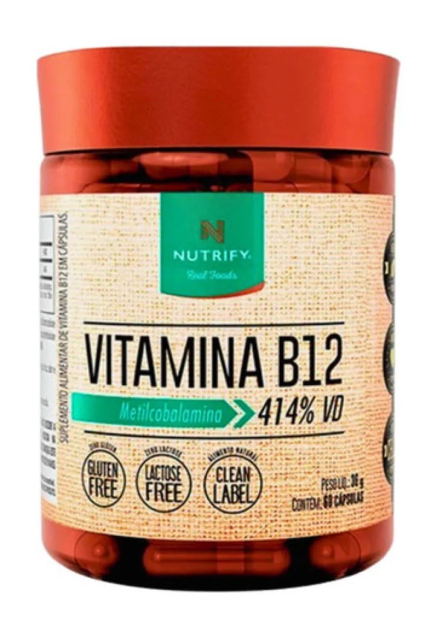 Kit 2 B12 Metilcomalamina 60 cápsulas Nutrify