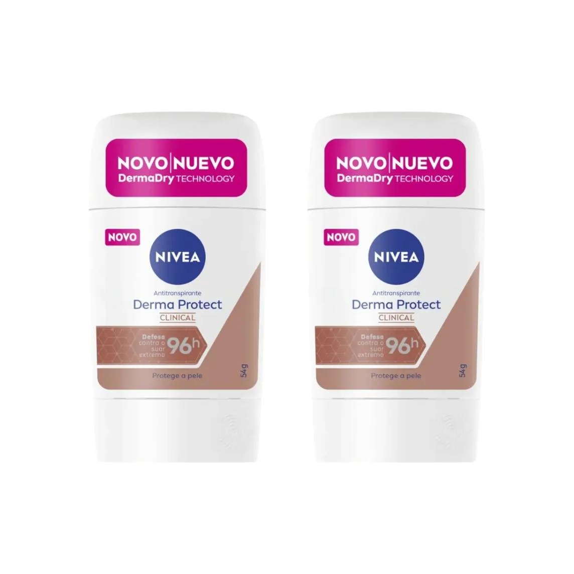 Desodorante Nivea Clinical Gel 54g Fem Derma Protect - 2un