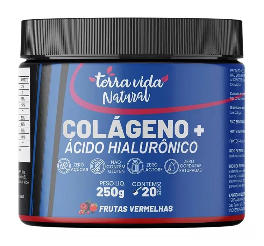 Colágeno Peptídeos com Ácido Hialurônico + Biotina & Vitaminas