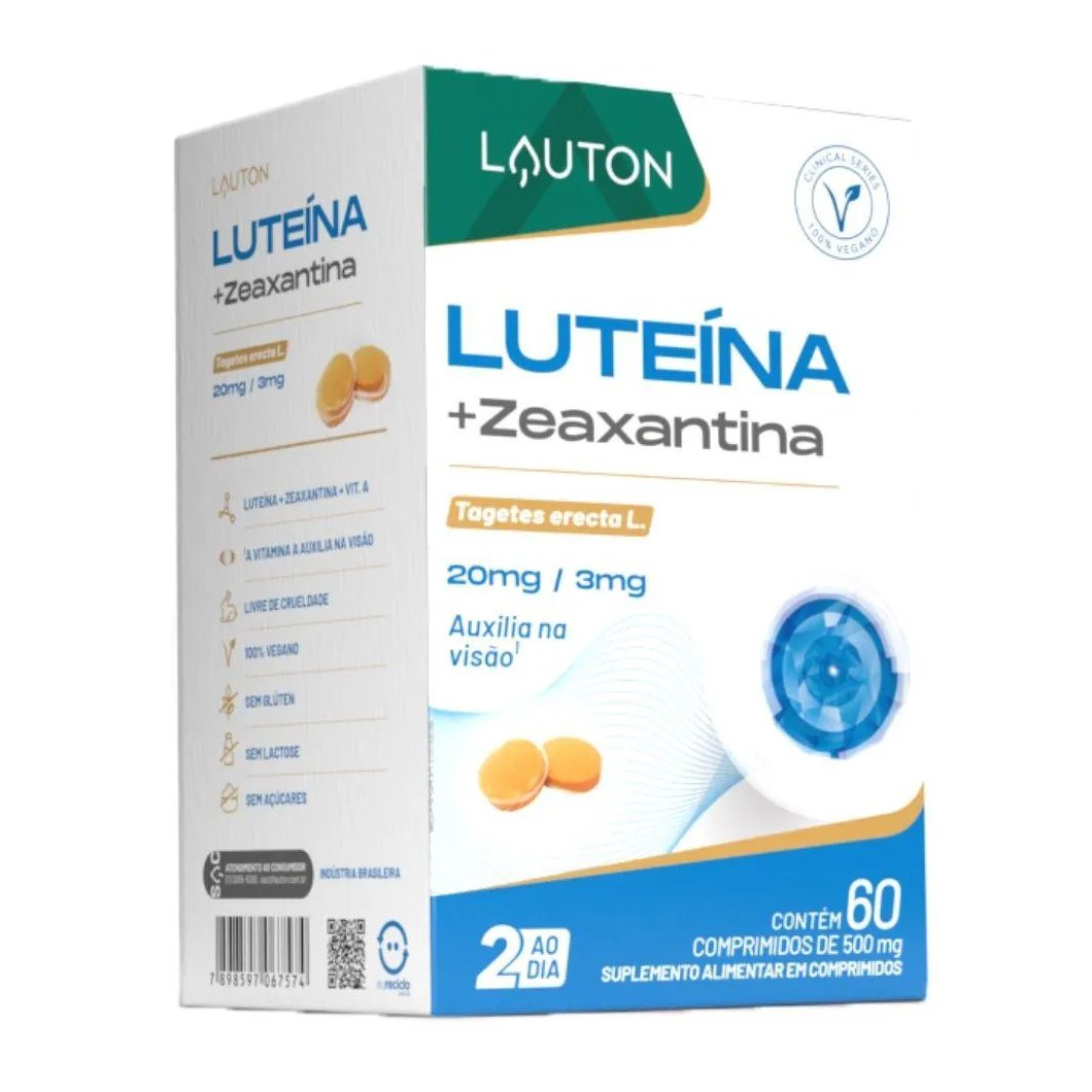 Luteína com Zeaxantina 60 comprimidos - Lauton