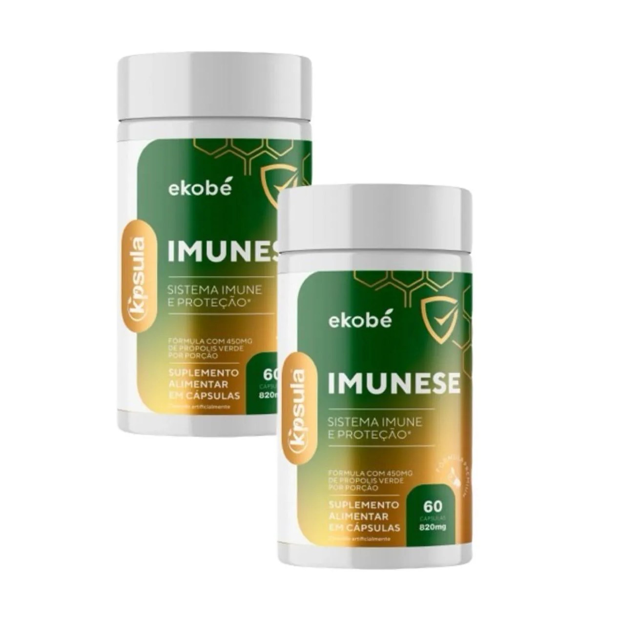 2X K´psula Imunese- Vit. C- Vit. D- Vit. E- Selênio e Zinco