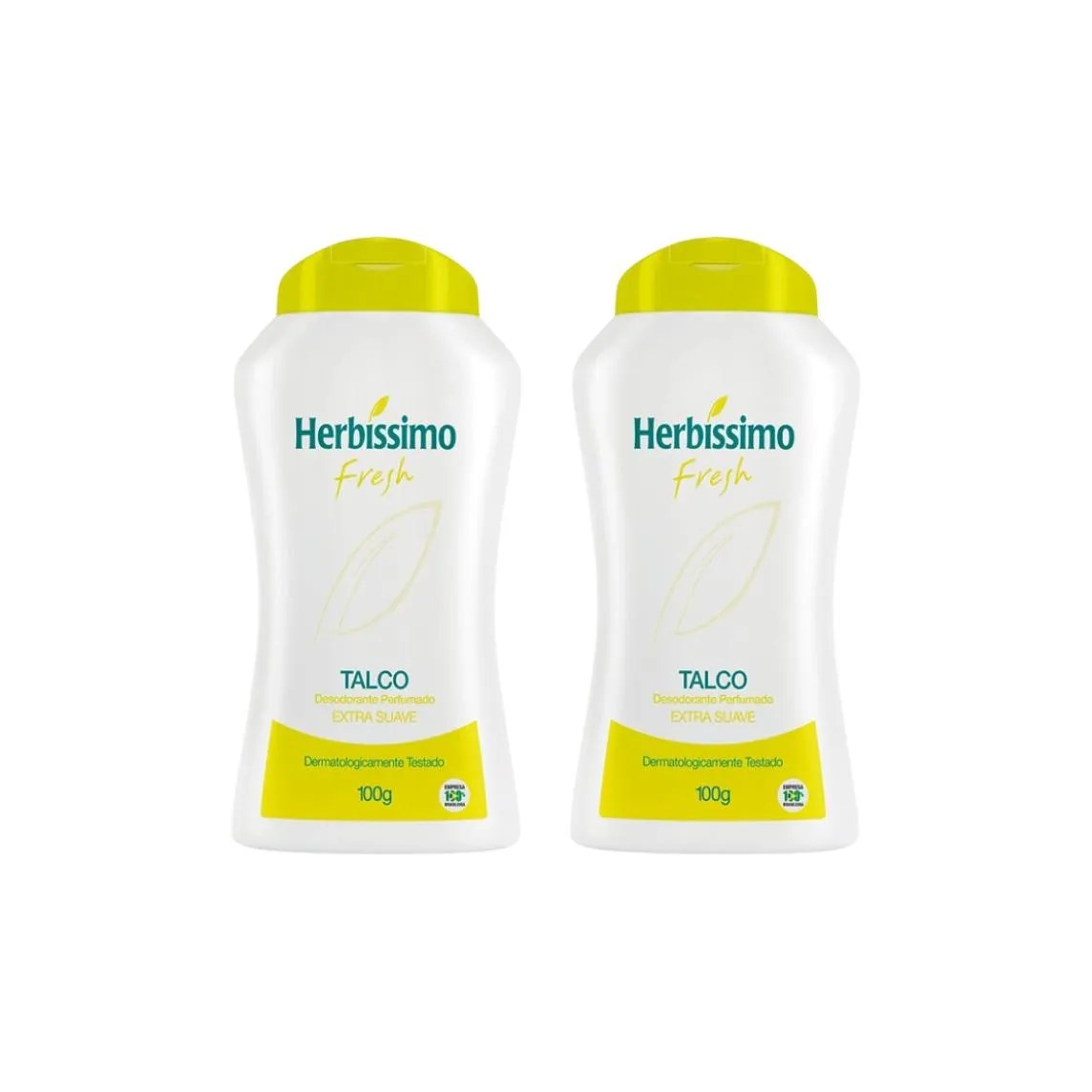 Talco Herbissimo 100g Fresh - Kit C / 2un