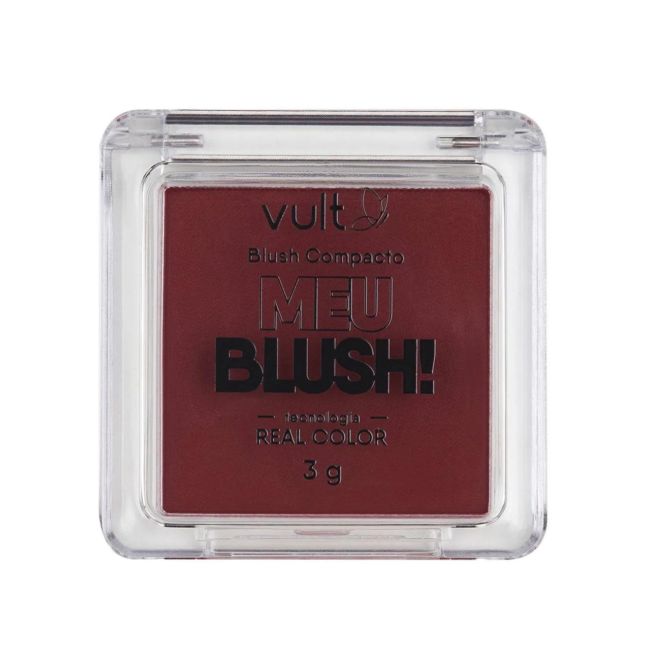 Blush Compacto Vult Meu Blush 3g - Vinho Matte