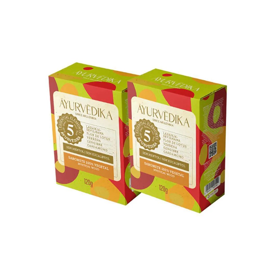 KIT 2 Sabonetes em Barra 100% Vegetais Mystical Wood
