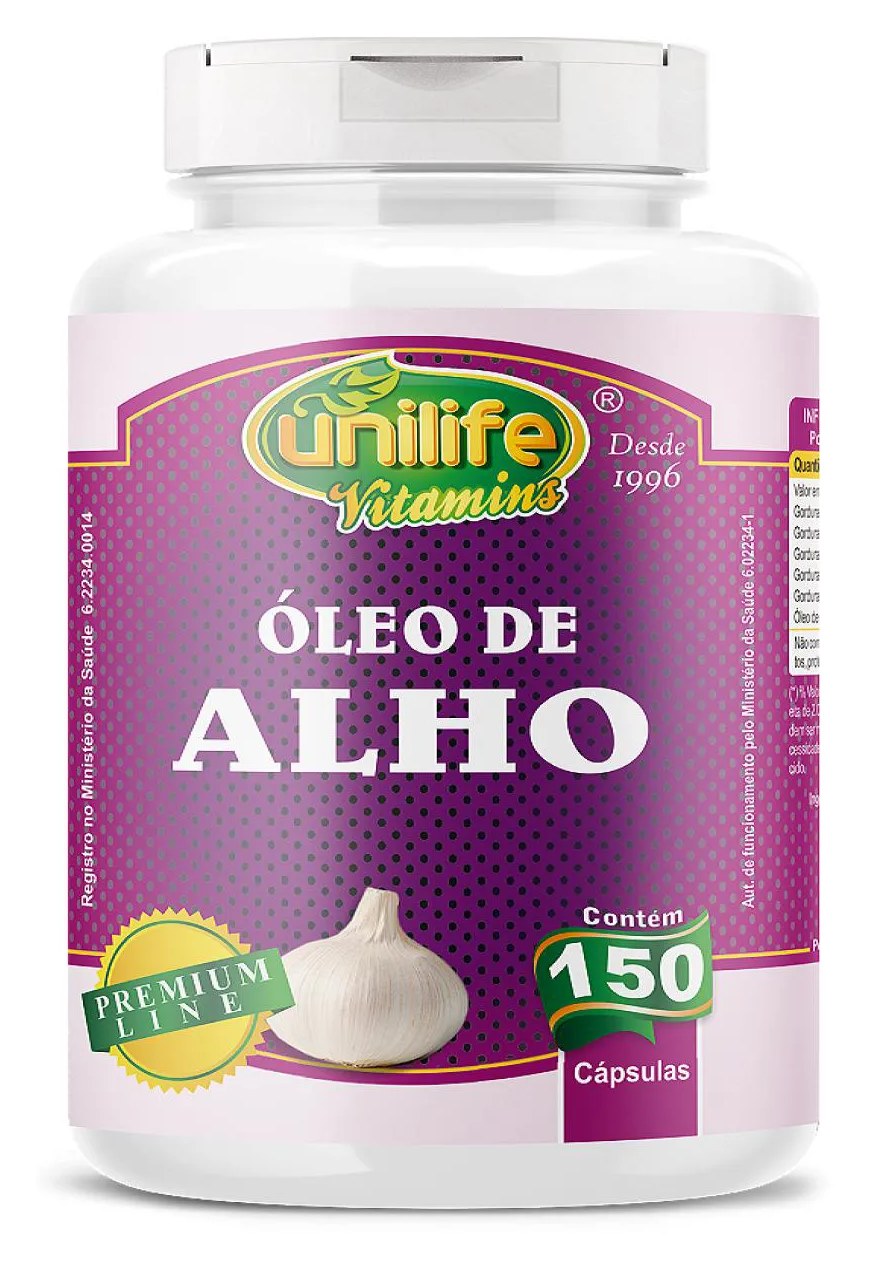 Óleo de Alho - 150 cápsulas