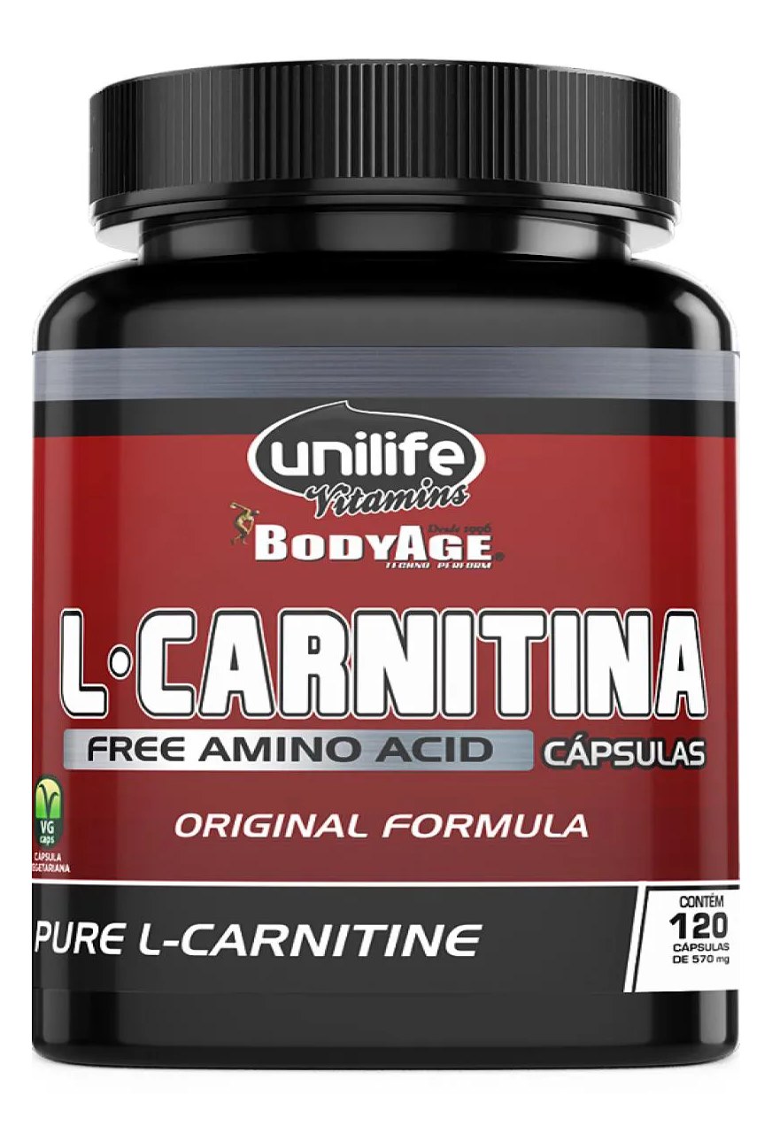L - Carnitina Pura - 120 cápsulas