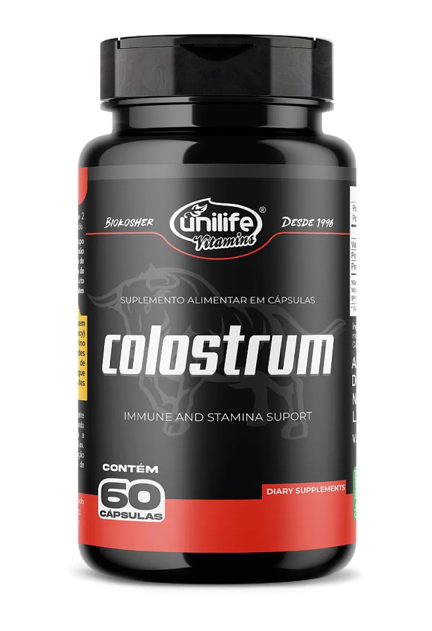Colostrum - Colostro Bovino - 60 cápsulas 500 Mg