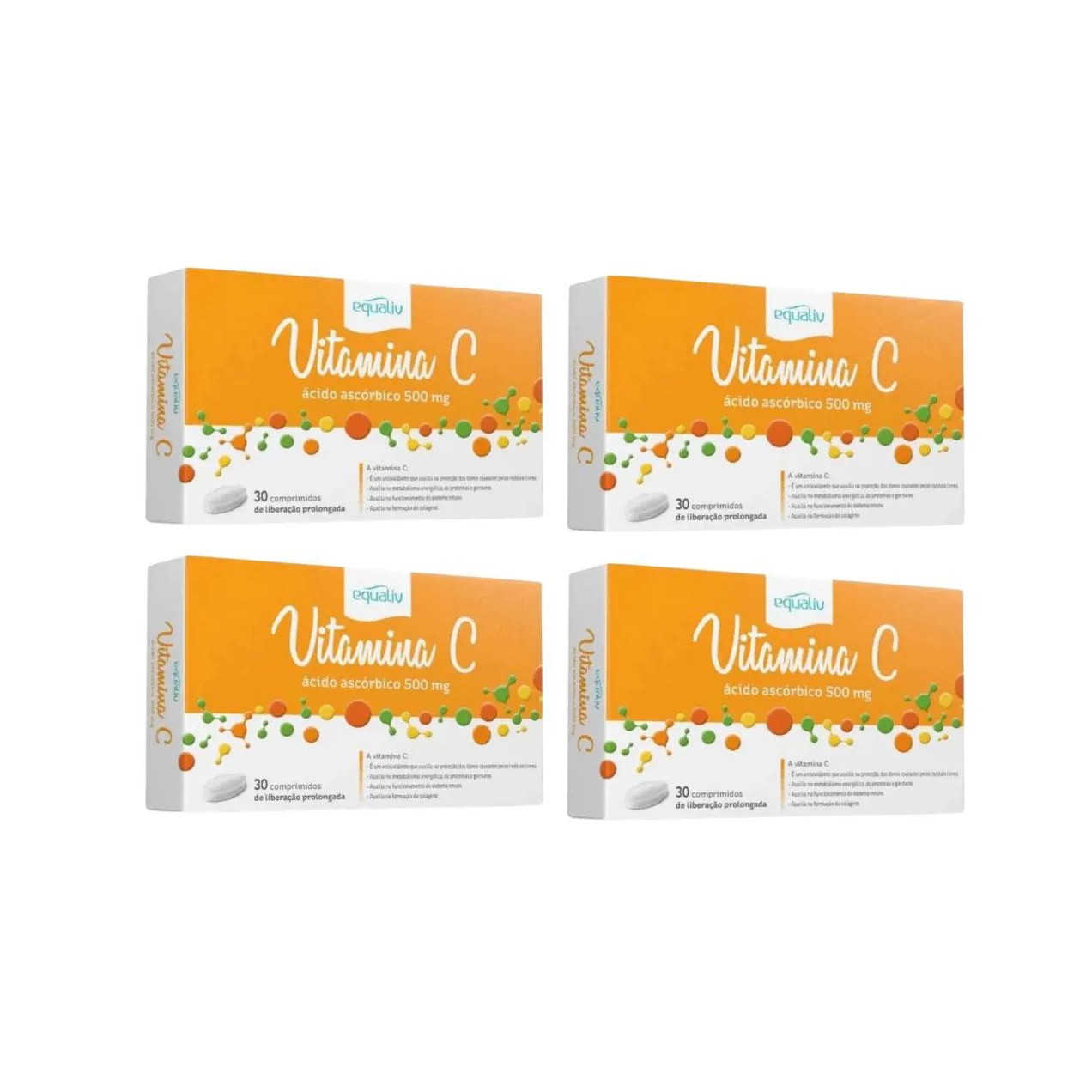 Kit C4 Vitamina C Auxilia na Formação Colágeno – Equaliv