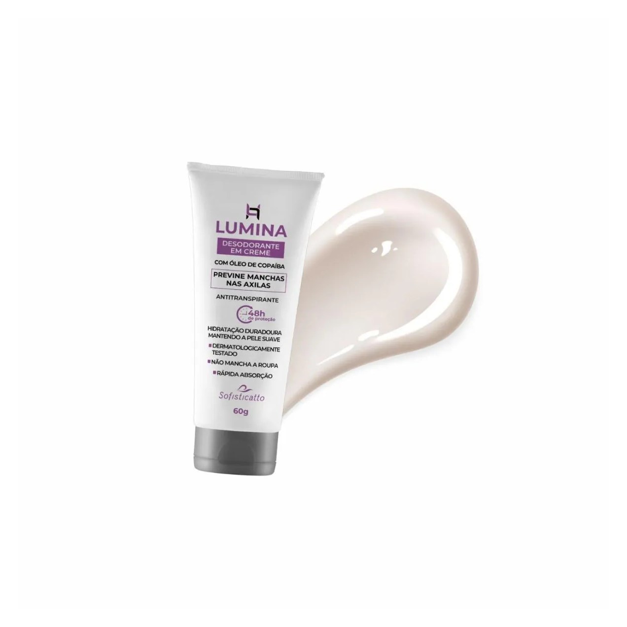 Creme Desodorante Antimanchas Antitranspirante Óleo Copaiba