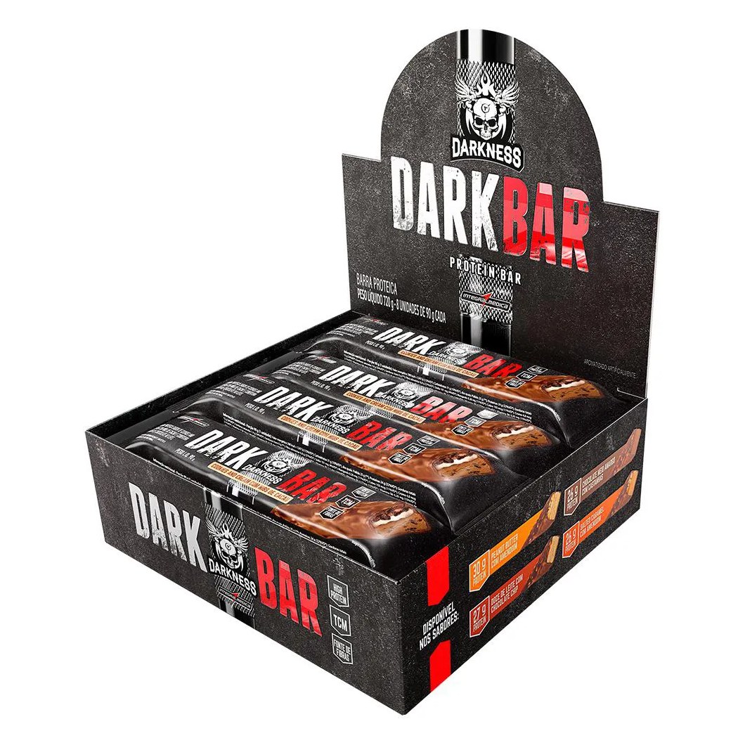 DARK BAR CAIXA 8UN - COOKIES AND CREAM