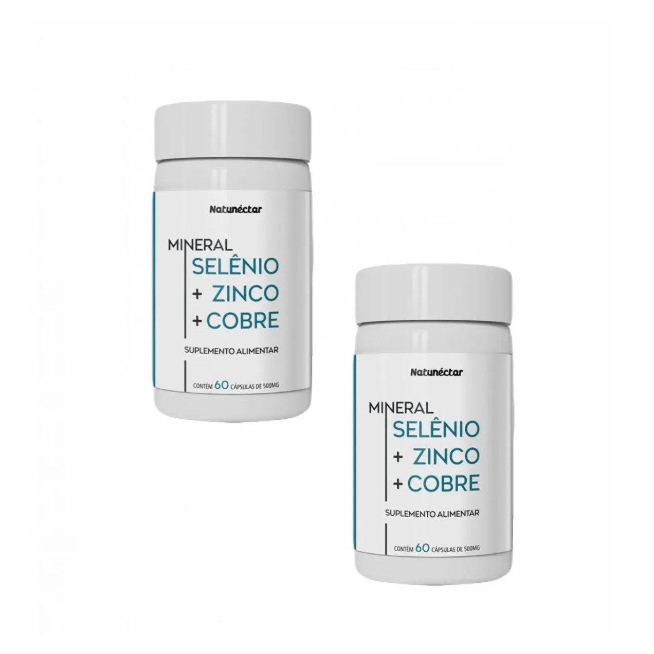 2x Selênio + Zinco + Cobre - 60 cápsulas - Natunéctar