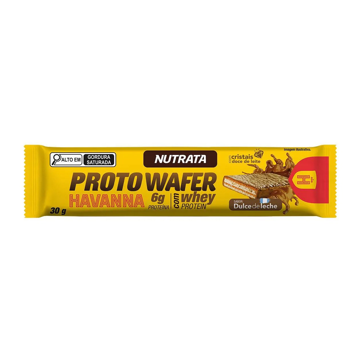 Barra de Proteína Nutrata Proto Wafer Havanna Doce de Leite 30g