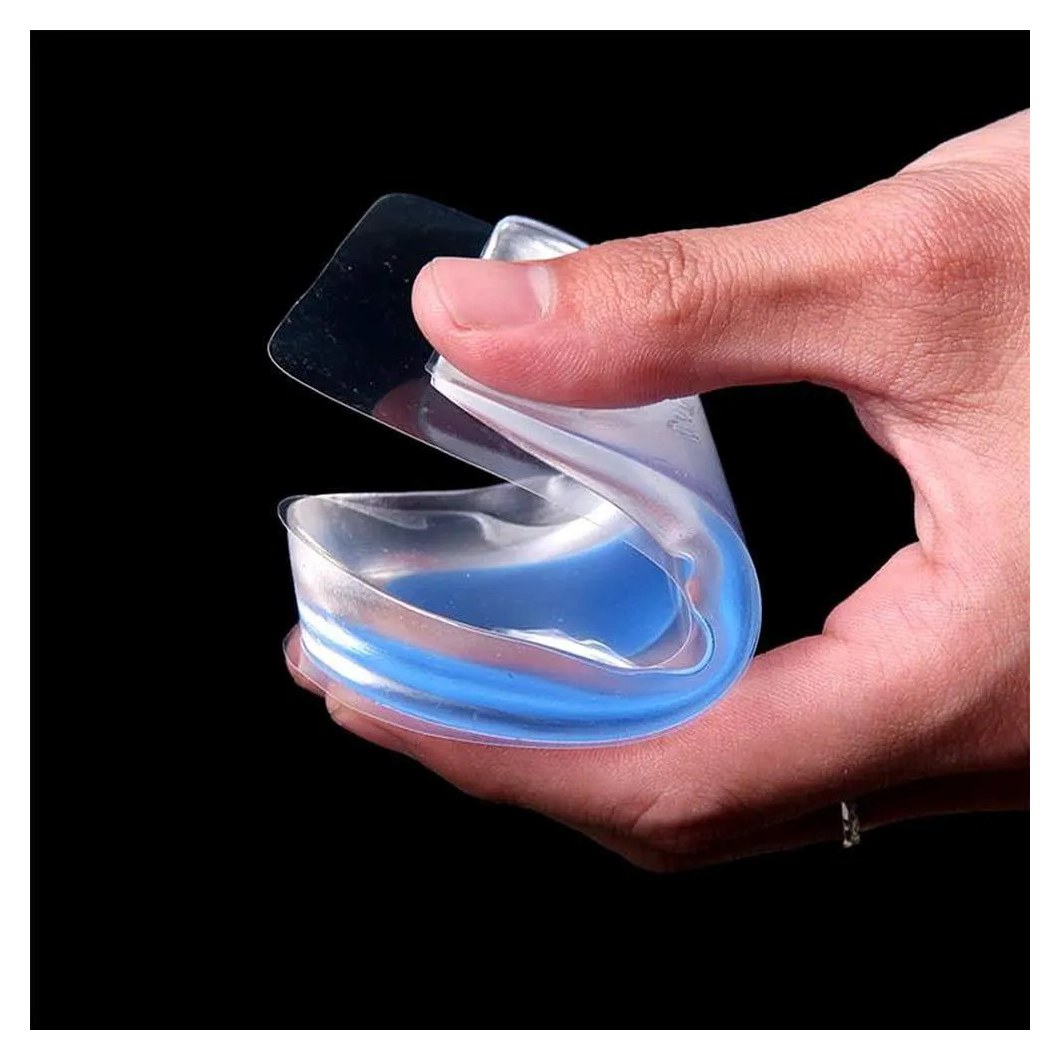 Palmilha Silicone Gel Sml Ortopédica Calcanhar Calcanheira Branco