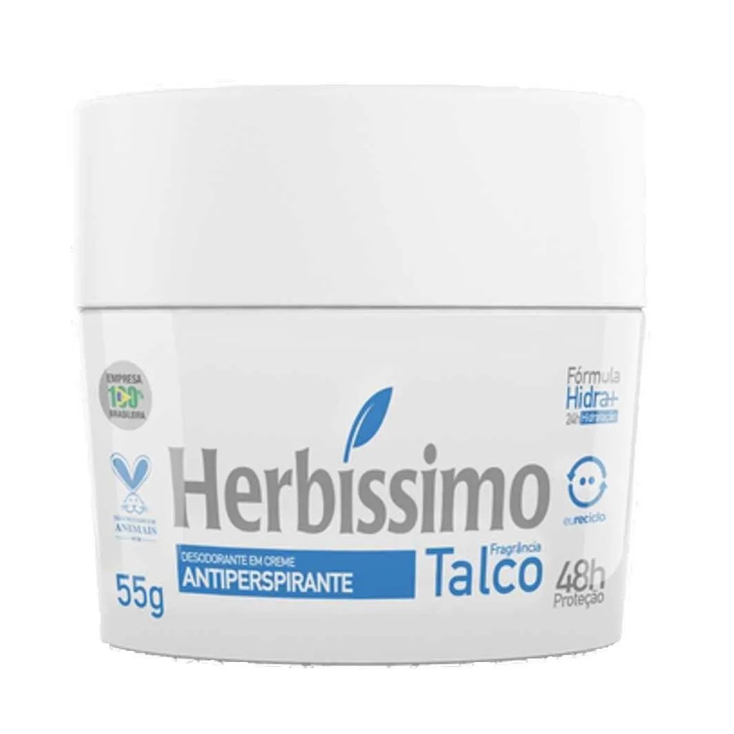Desodorante Creme Herbissimo Talco 55gr