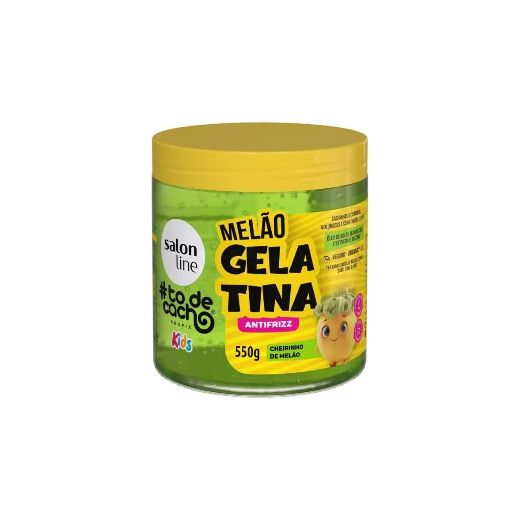 Gelatina Salon Line Antifrizz To de Cacho 550g Kids Melão
