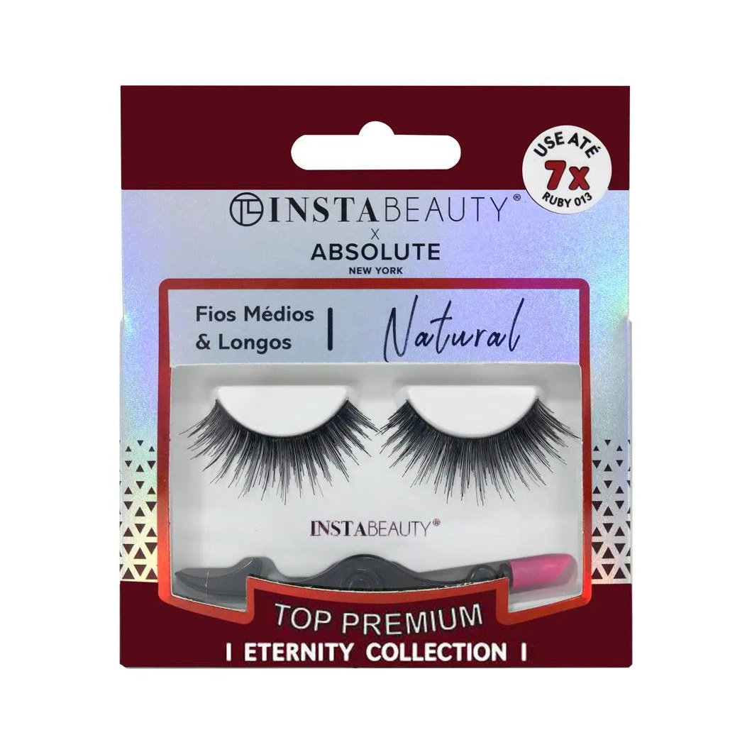 Cílios Postiços Natural Ruby 013 - Absolute New York X Instabeauty
