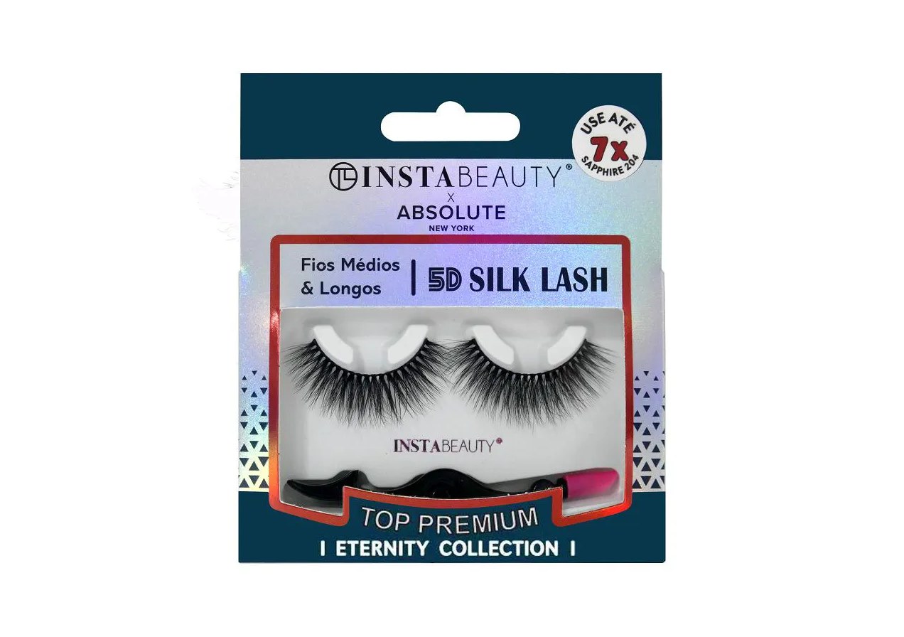 Cílios Postiços 5d Silk Sapphire 204 - Absolute New York X Instabeauty