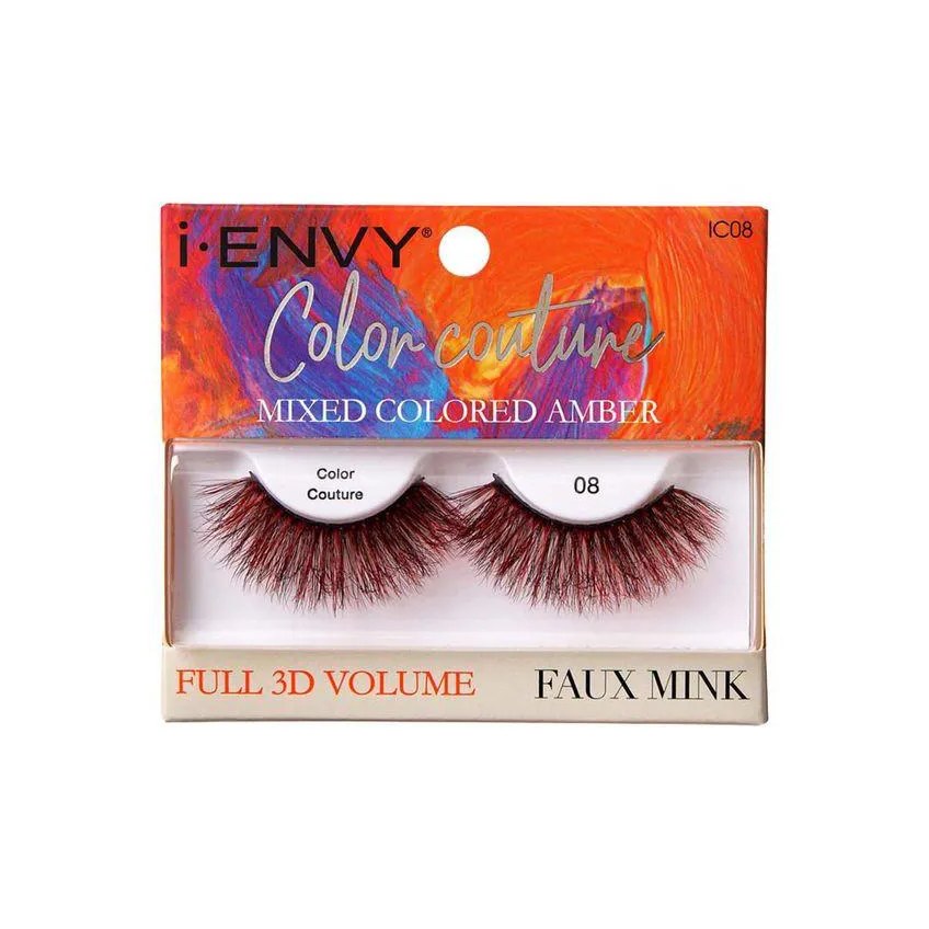 Cílios Postiços Color Couture Faux Mink Ambar - Kiss New York