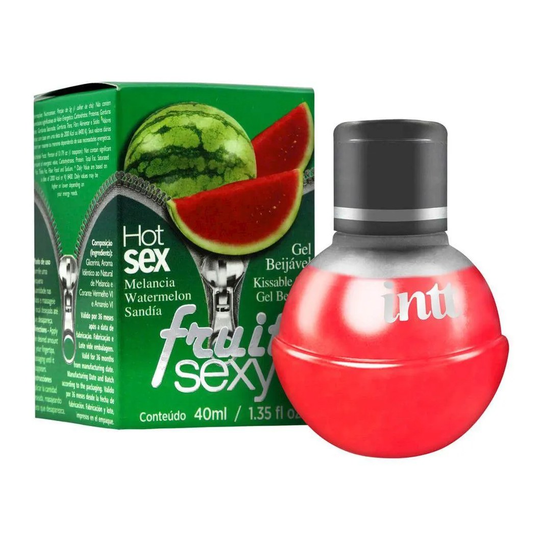 Gel Beijável Fruit Melancia - Intt Cosméticos
