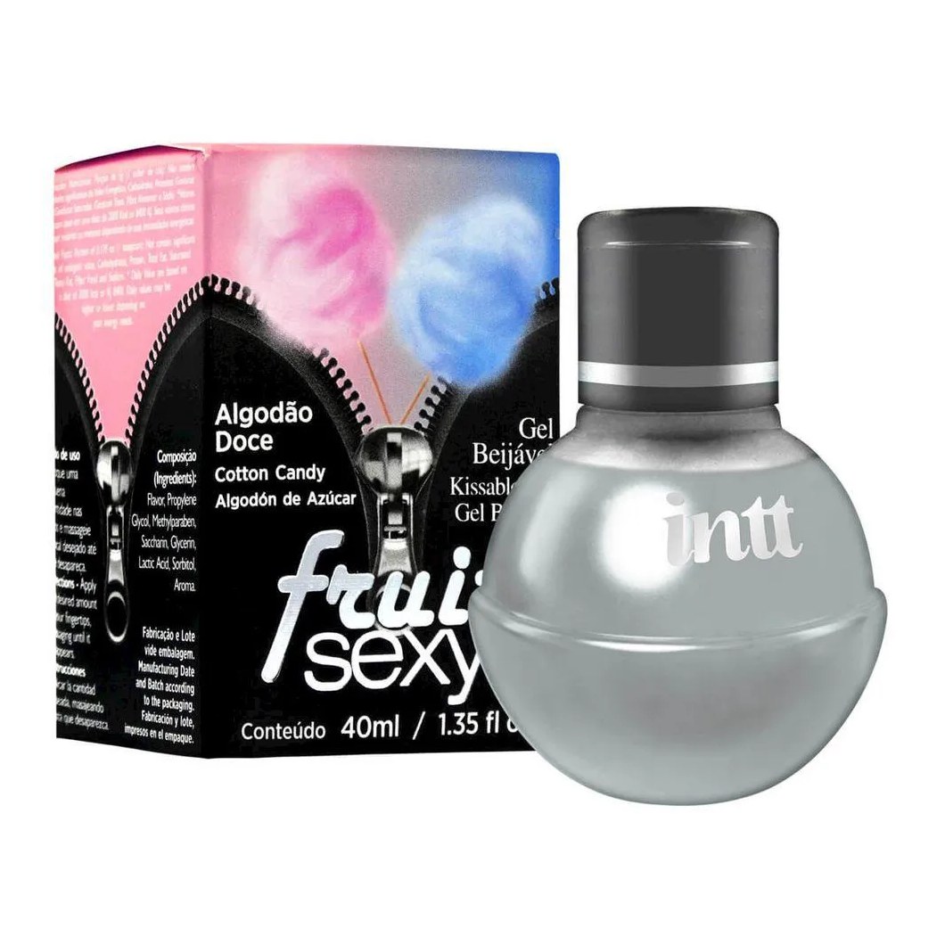 Gel Beijável Fruit Algodão Doce - Intt Cosméticos