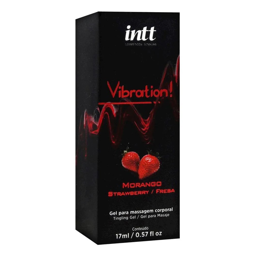 Gel Vibration Eletrizante Morango - Intt Cosméticos