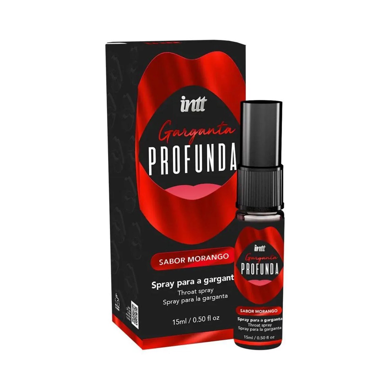 Spray para Garganta Profunda Sabor Morango - Intt Cosméticos