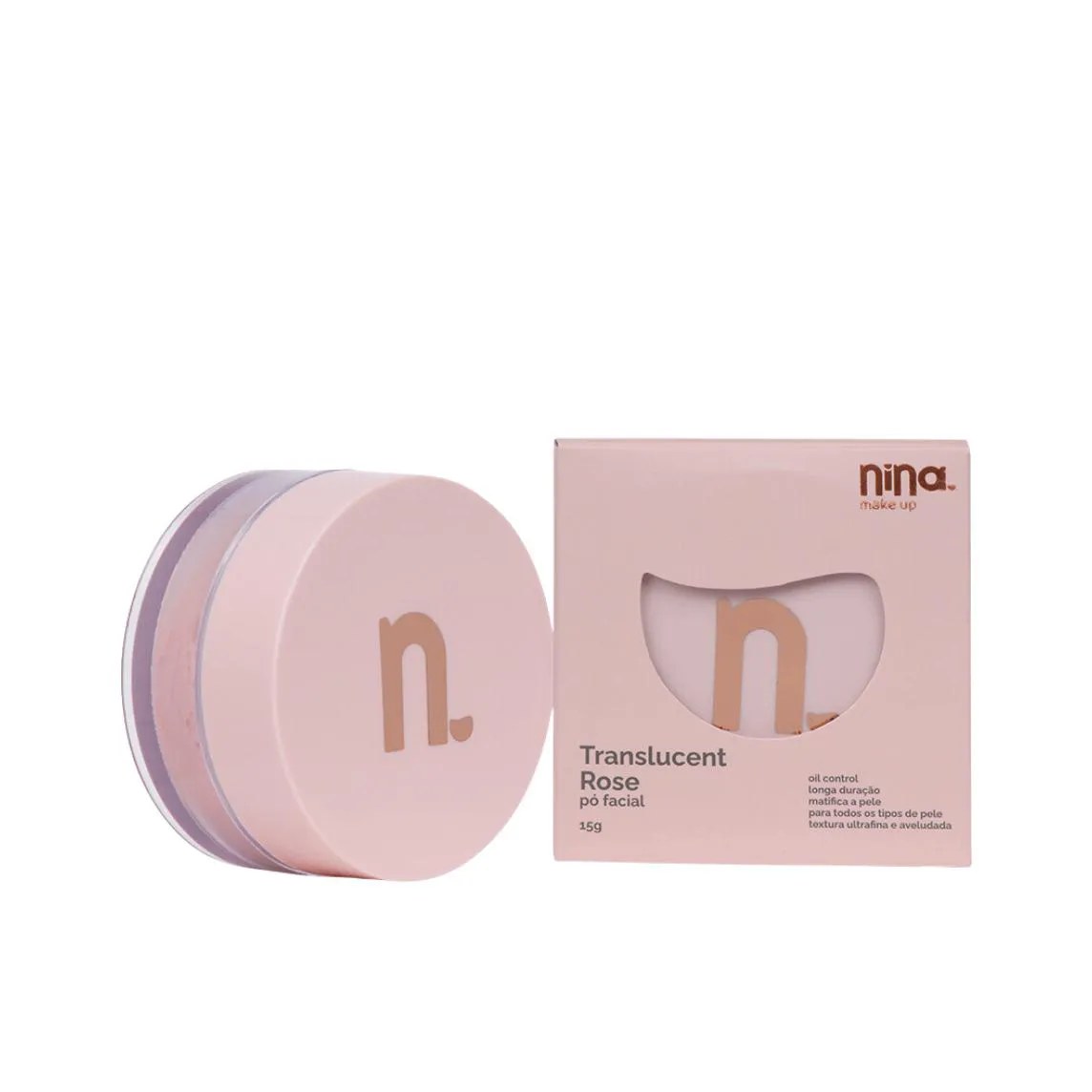 Pó Facial Translucent Rosê - Nina Makeup