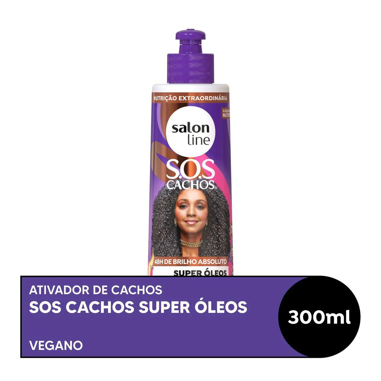 Ativador de Cachos Salon Line S.O.S Super Óleos Nutritivo 300ml