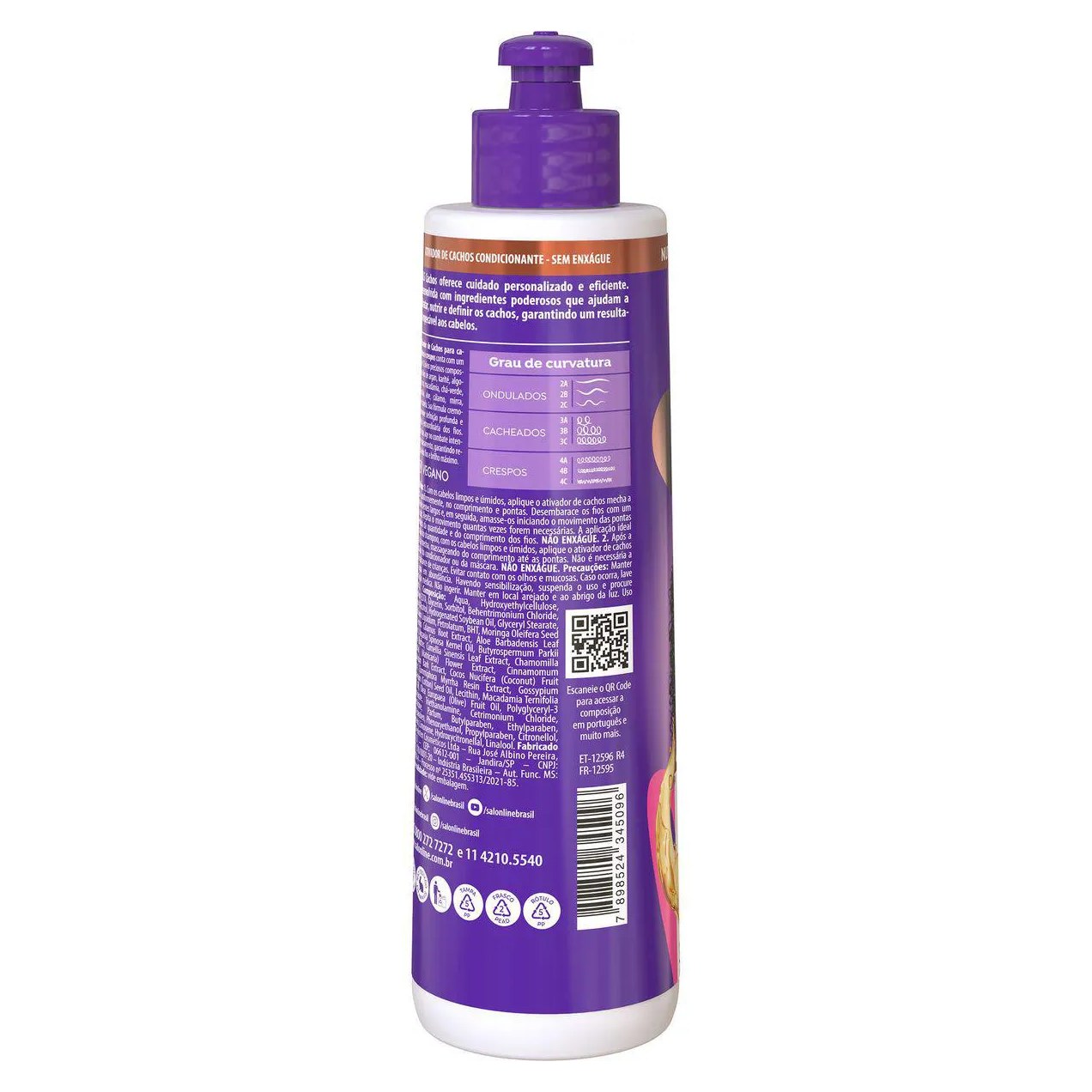 Ativador de Cachos Salon Line S.O.S Super Óleos Nutritivo 300ml