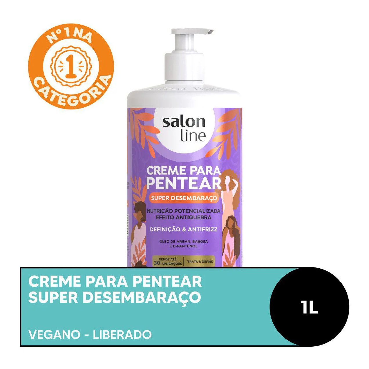 Creme para Pentear Salon Line Super Desembaraço 1L