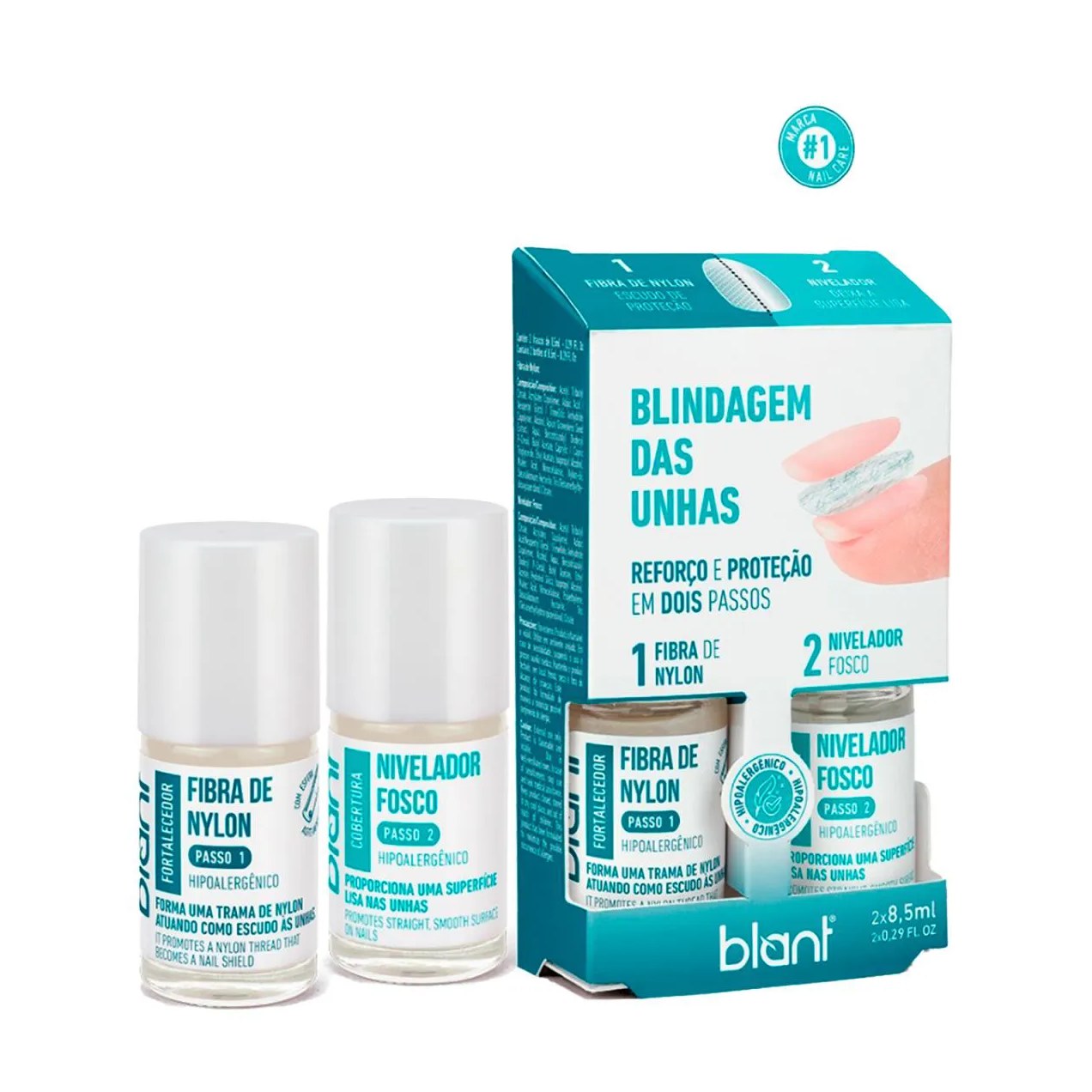 Blant Blindagem das Unhas Fibra de Nylon + Nivelador