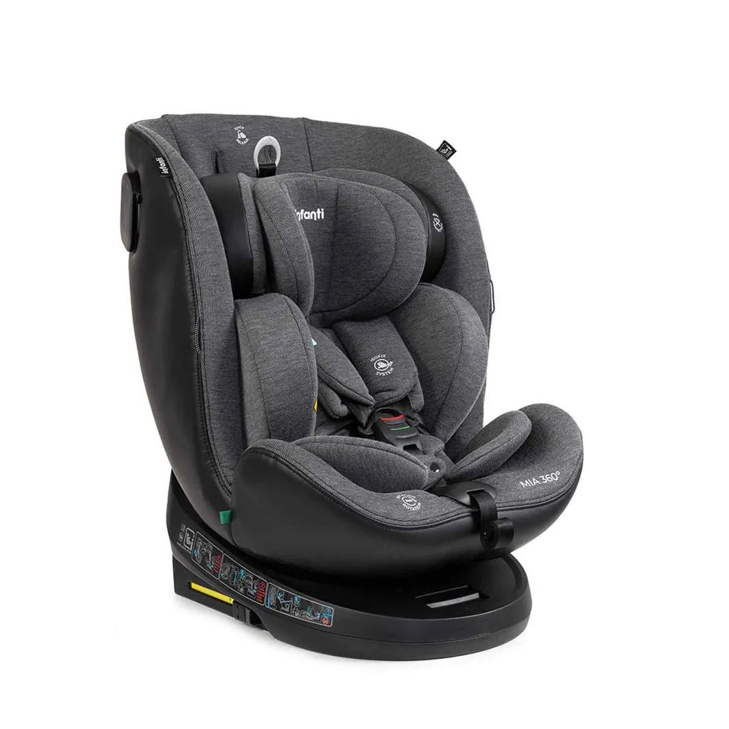 Cadeirinha Mia 0 a 36kg com Giro 360º e Isofix Infanti - Preto