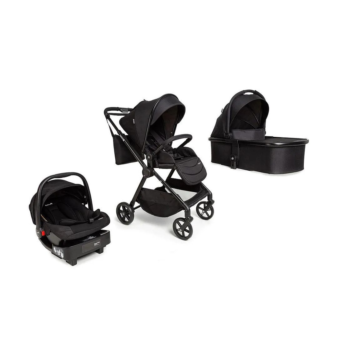 Carrinho com Bebê Conforto Travel System Magnific 5 em 1 Full Black - Safety 1st