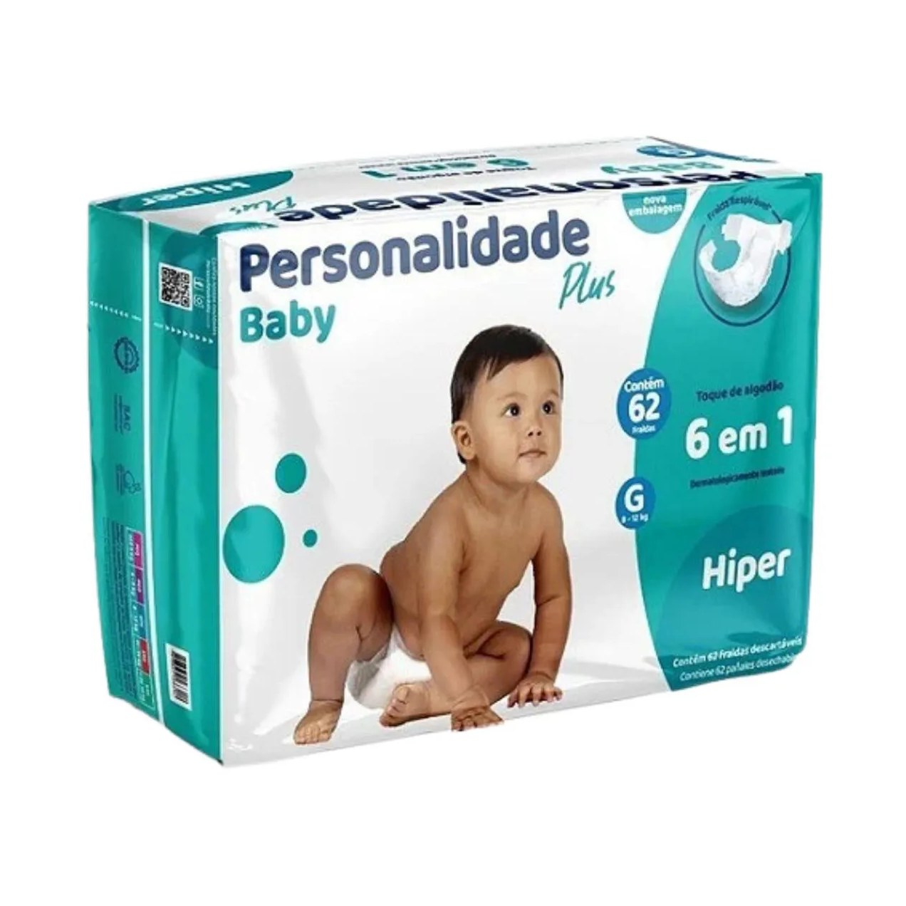 Fralda Baby Plus G Proteção Confortável C62 - Personalidade
