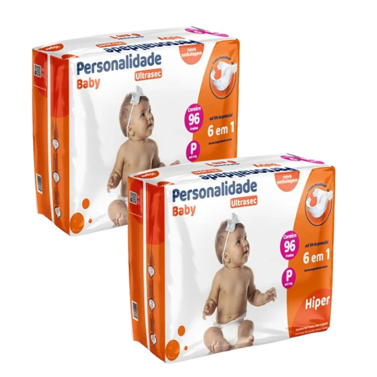 Kit C2 Fralda Pacote Hiper Tam P Ultrasec – Personalidade