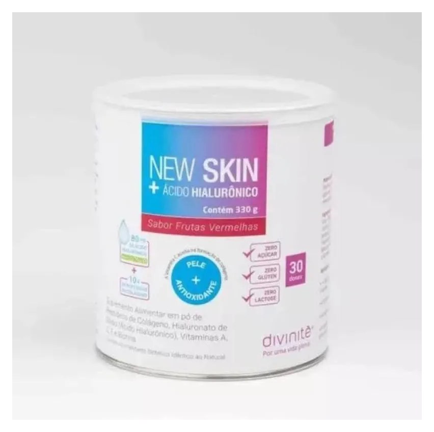 Vitamina New Skin Ácido Hialurônico Frutas Vermelha-divinitè