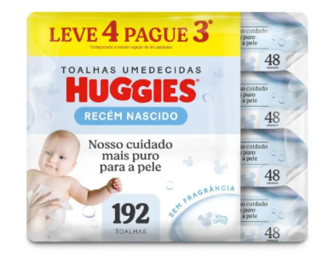 Toalhas Umedecidas Huggies Recém-nascido 192 unidades