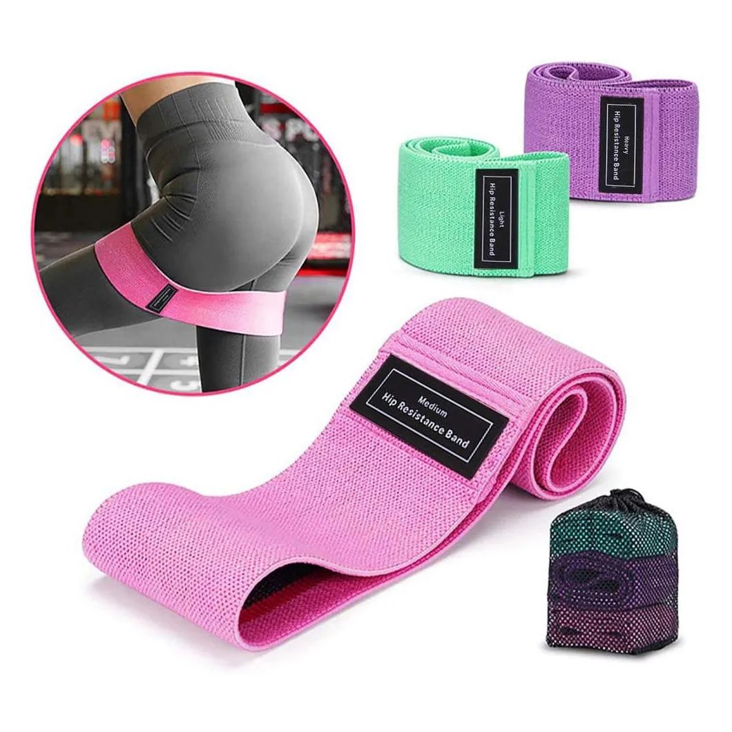 Faixas Elásticas De Exercícios Hip Resistance Bands