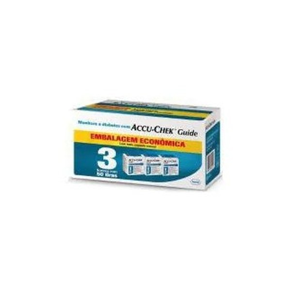 Kit 2x Tiras Reagentes Accuchek Guide Cx C 150 Unidades Roche