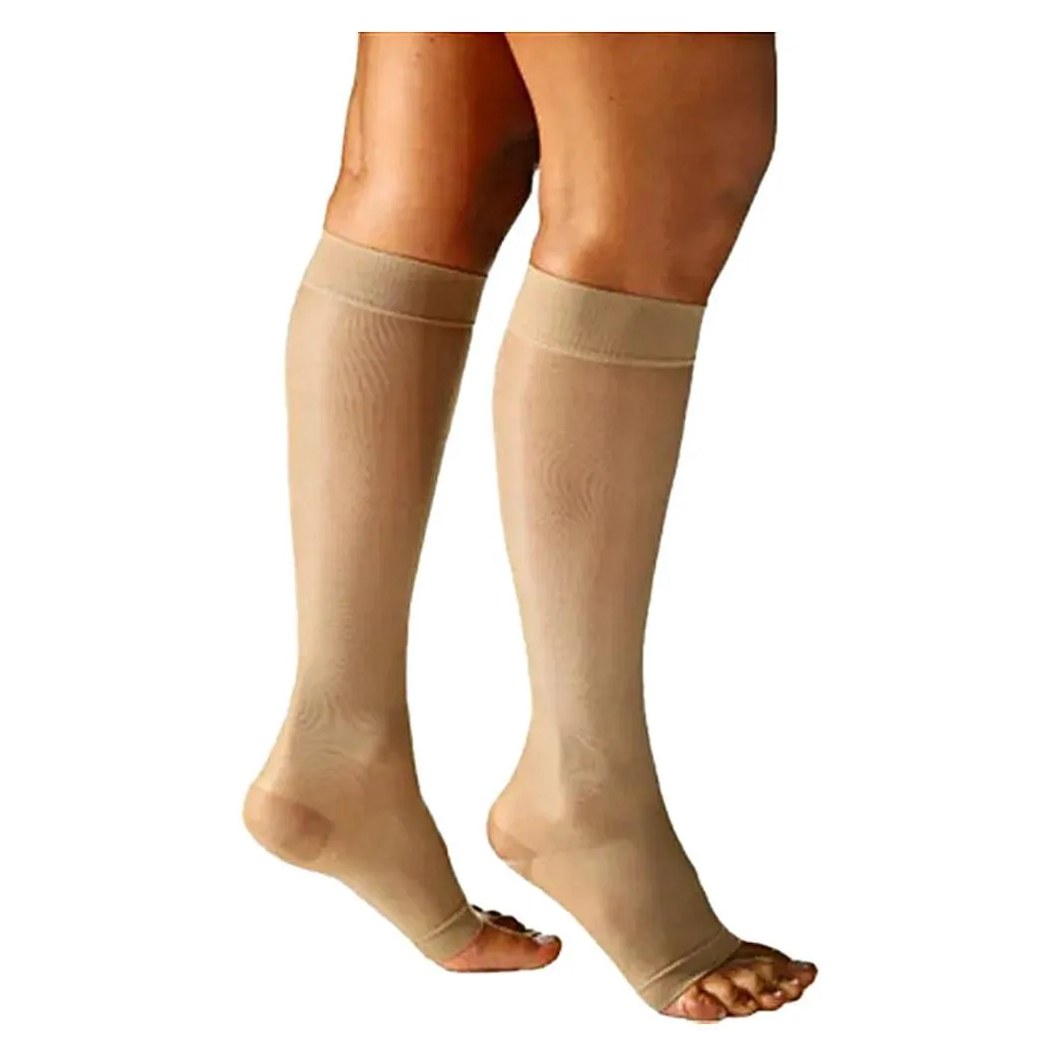 Meia 3/4 Sigvaris Audace 15-20mmhg Natural Aberta G